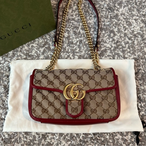 Gucci Bag Beige/Red - Picture 1 of 9